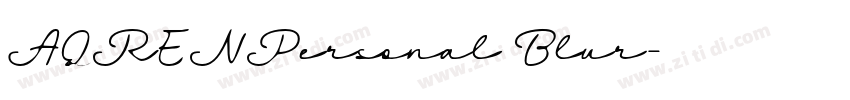 AQRENPersonal Blur字体转换